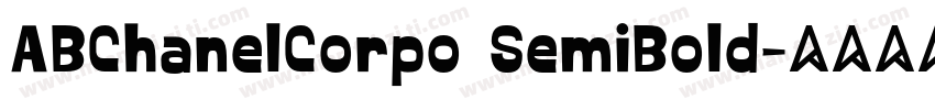 ABChanelCorpo SemiBold字体转换